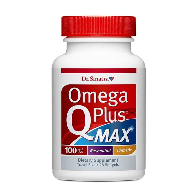 Omega Q Plus MAX (28 Softgels, 2 Bottles) - Dr. Sinatra | Healthy