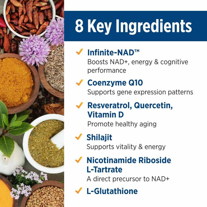 glutathione plus nad DaVinci Labs NAD+ ACTIVATE WITH - Dietary Supplement Revive | NAD+ Supplement Tablets